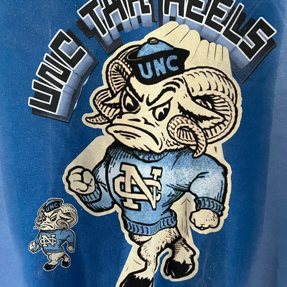 Retro UNC University of North Carolina Tar Heels Sweatshirt Size Medium Tarheels - Picture 8 of 12